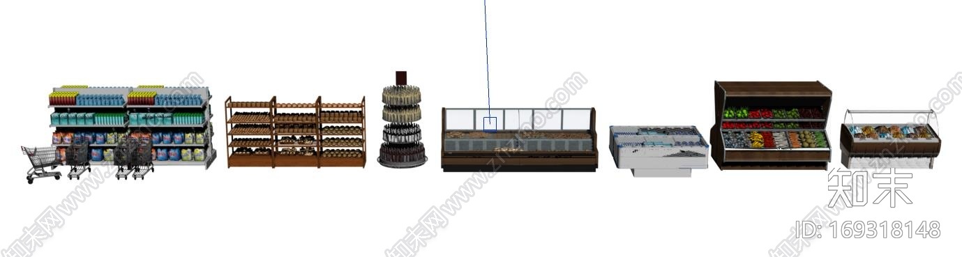 超市用品CG模型下载【ID:169318148】
