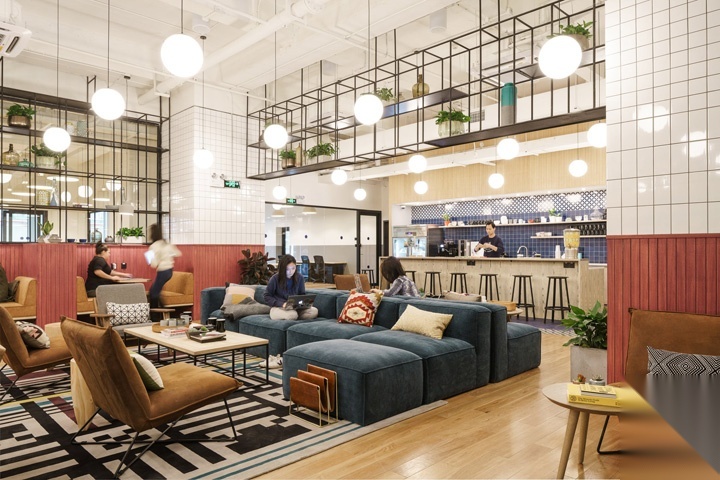 [上海]Wework威海路联合办公空间全套工程cad施工图下载【ID:160706120】