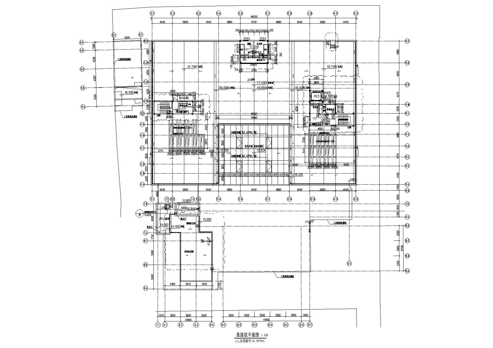 [上海]Wework威海路联合办公空间全套工程cad施工图下载【ID:160706120】