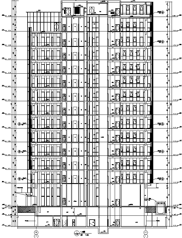 [上海]13栋高层框剪结构住宅建筑全专业施工图(16年审...施工图下载【ID:149776109】