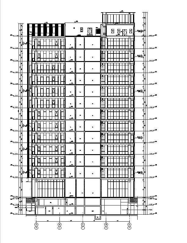 [上海]13栋高层框剪结构住宅建筑全专业施工图(16年审...施工图下载【ID:149776109】