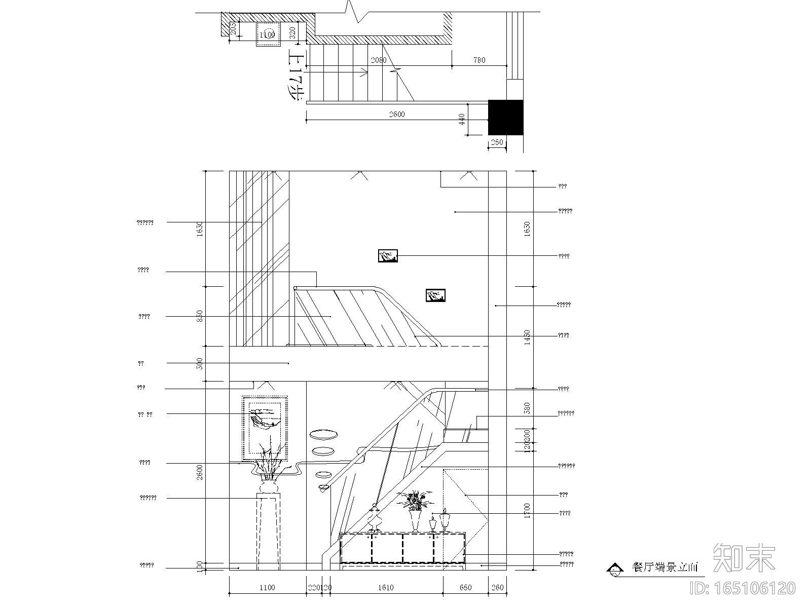 苏州180平现代风格复式装修施工图+效果图施工图下载【ID:165106120】