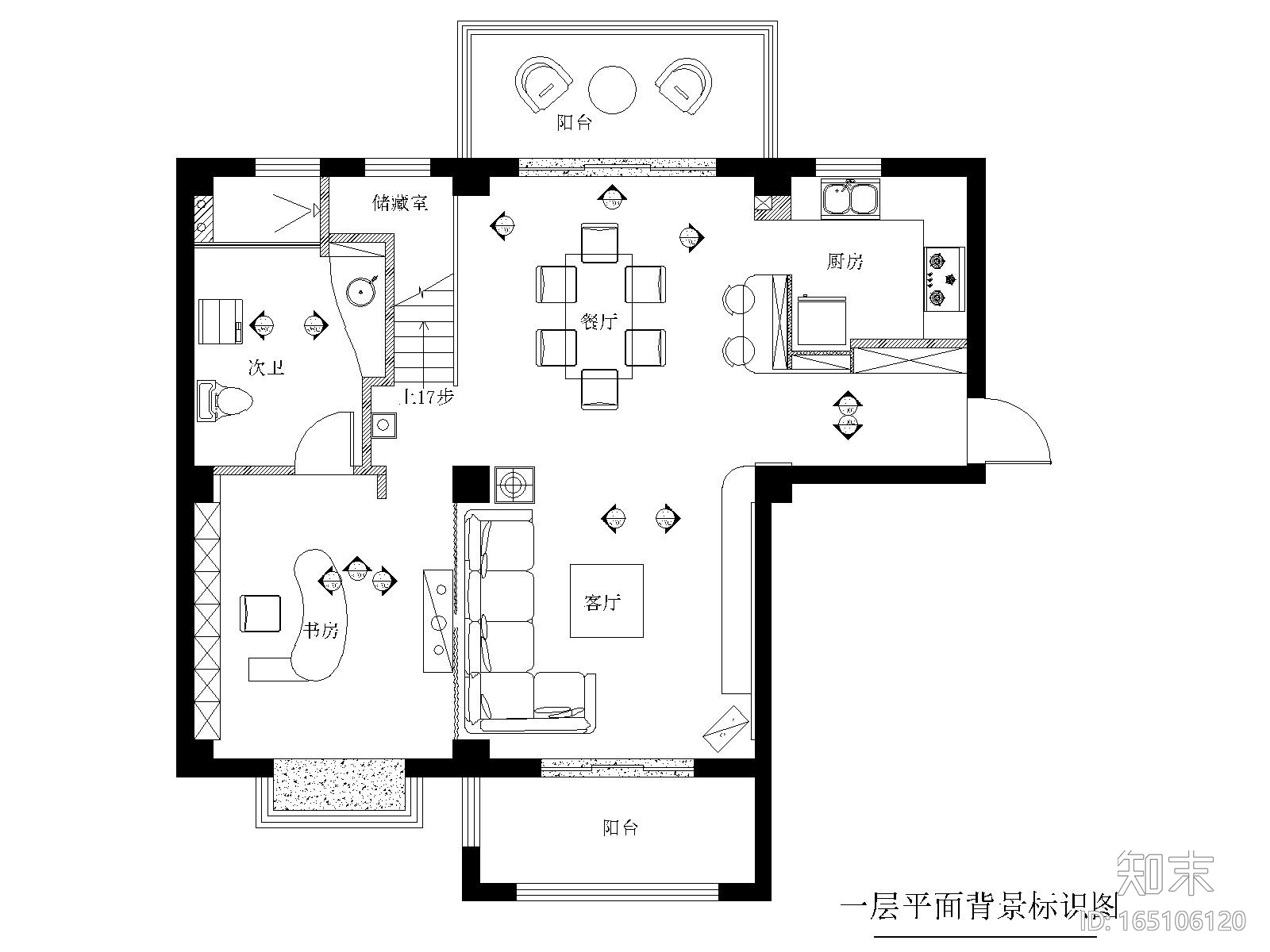 苏州180平现代风格复式装修施工图+效果图施工图下载【ID:165106120】