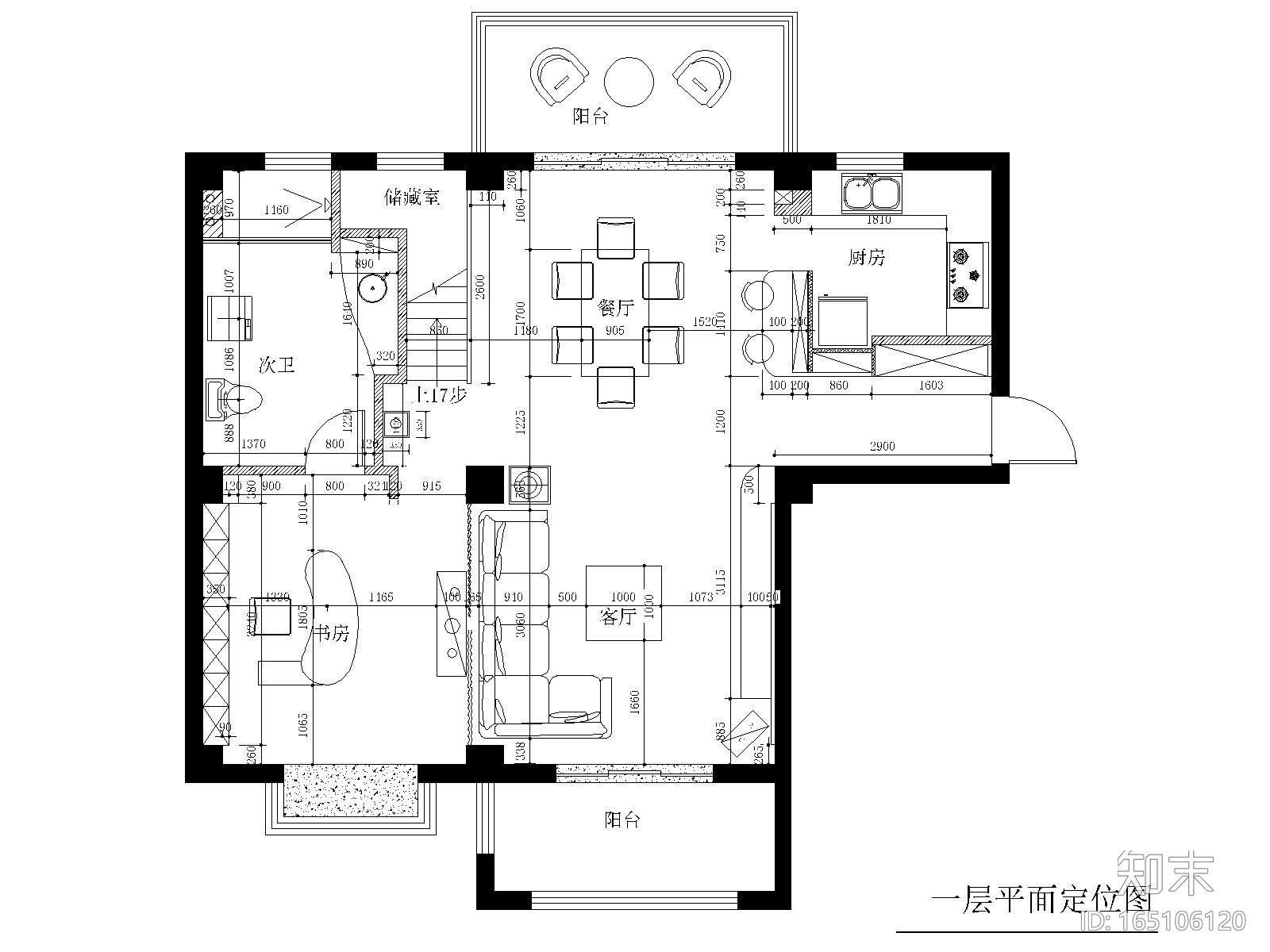 苏州180平现代风格复式装修施工图+效果图施工图下载【ID:165106120】