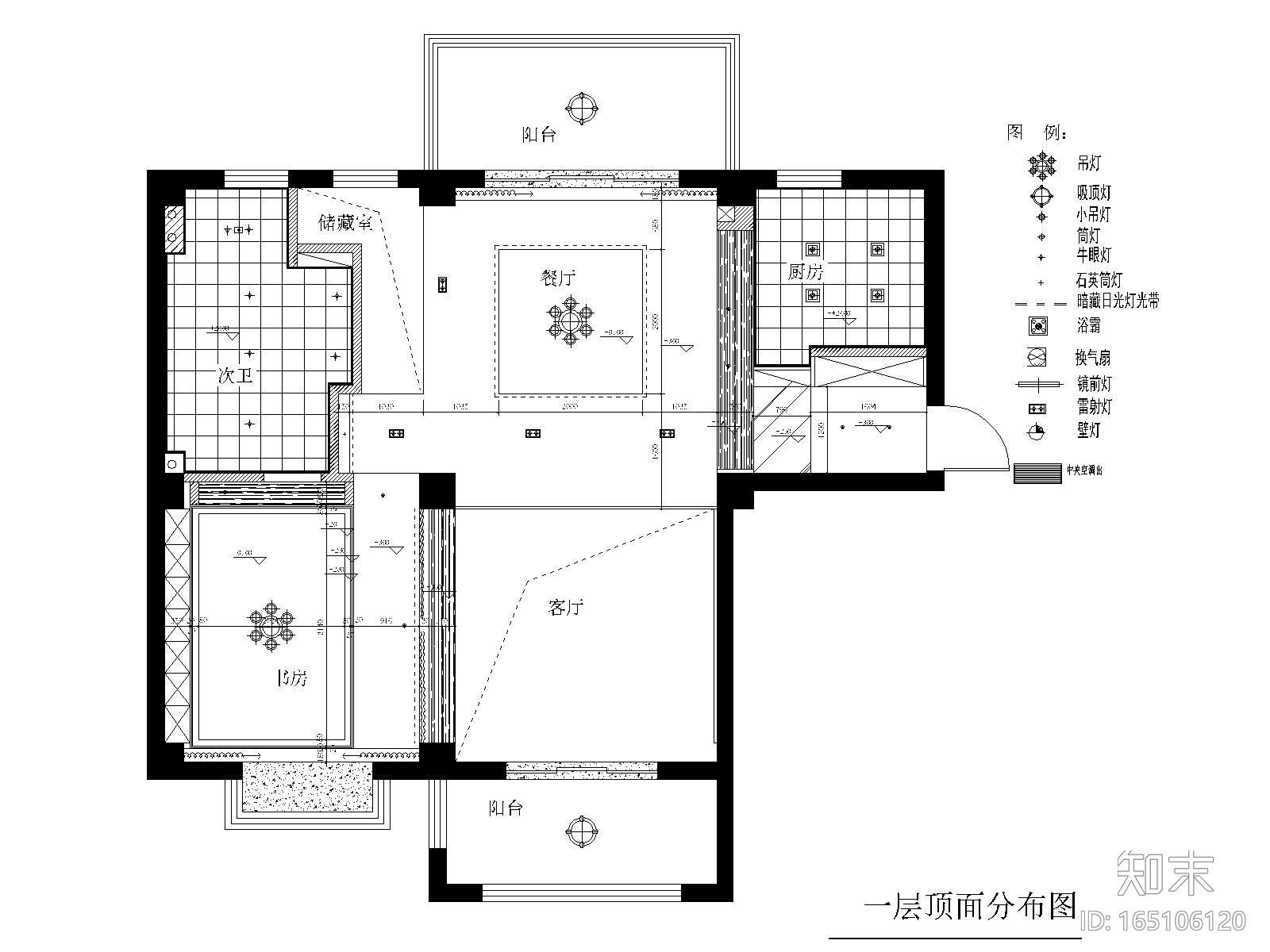 苏州180平现代风格复式装修施工图+效果图施工图下载【ID:165106120】