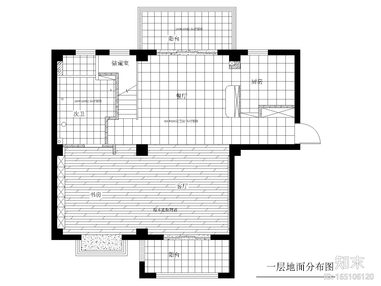 苏州180平现代风格复式装修施工图+效果图施工图下载【ID:165106120】