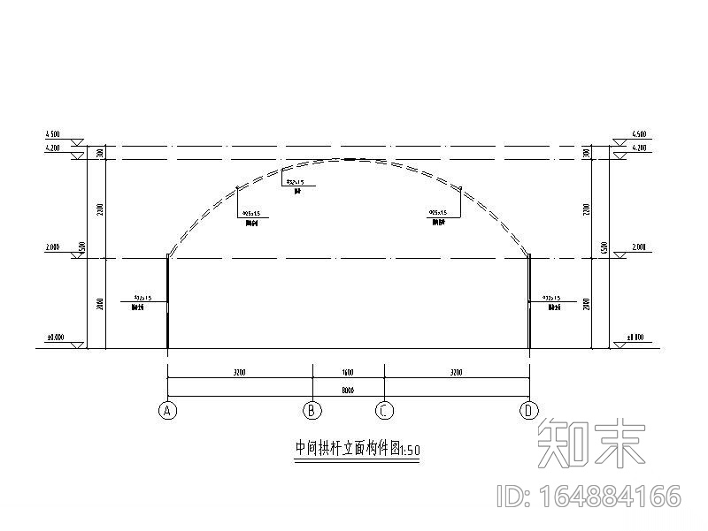 食用菌钢架大棚结构施工图2018(含建筑电气)cad施工图下载【ID:164884166】