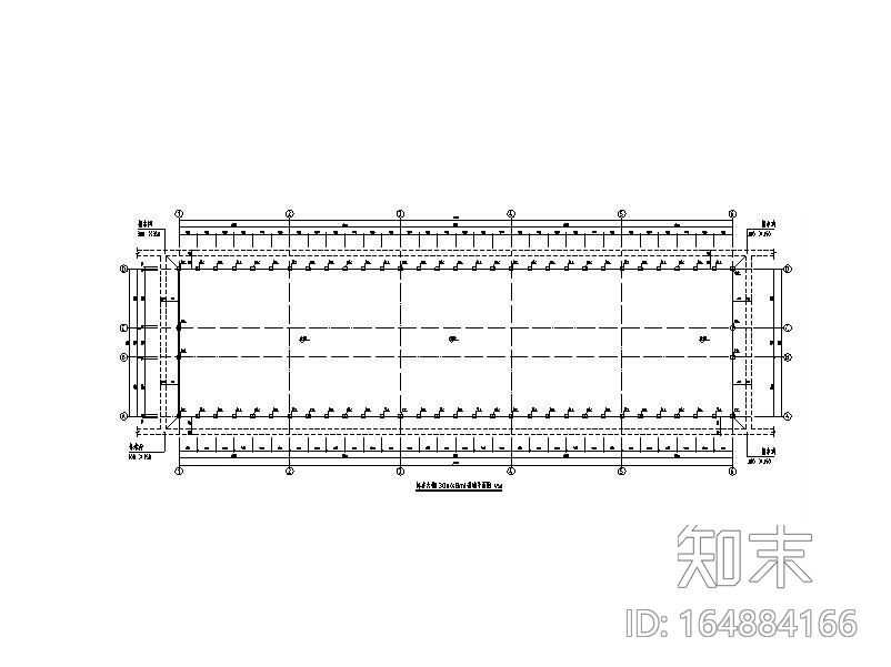 食用菌钢架大棚结构施工图2018(含建筑电气)cad施工图下载【ID:164884166】