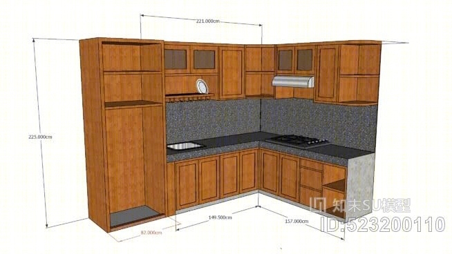 厨房用具SU模型下载【ID:523200110】