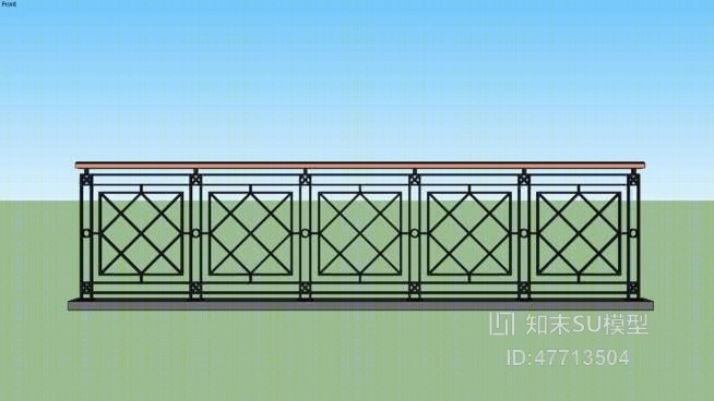 栏杆SU模型下载【ID:47713504】