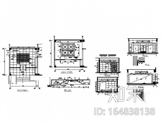 [福建]博物馆-积翠园西门厅装修图cad施工图下载【ID:164838138】