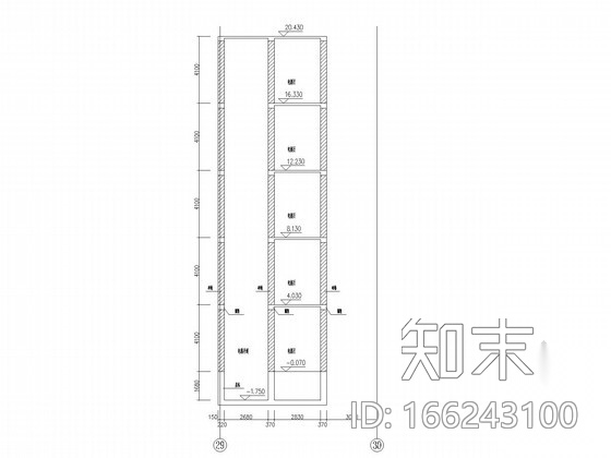 教学楼外挂电梯改造结构施工图cad施工图下载【ID:166243100】