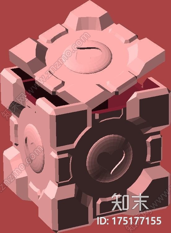 可3D打印的魔方形的盒子3d打印模型下载【ID:175177155】