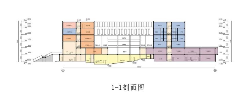 [山西]现代风格玻璃廊道60班初高中学校建筑设计方案文...cad施工图下载【ID:168306123】