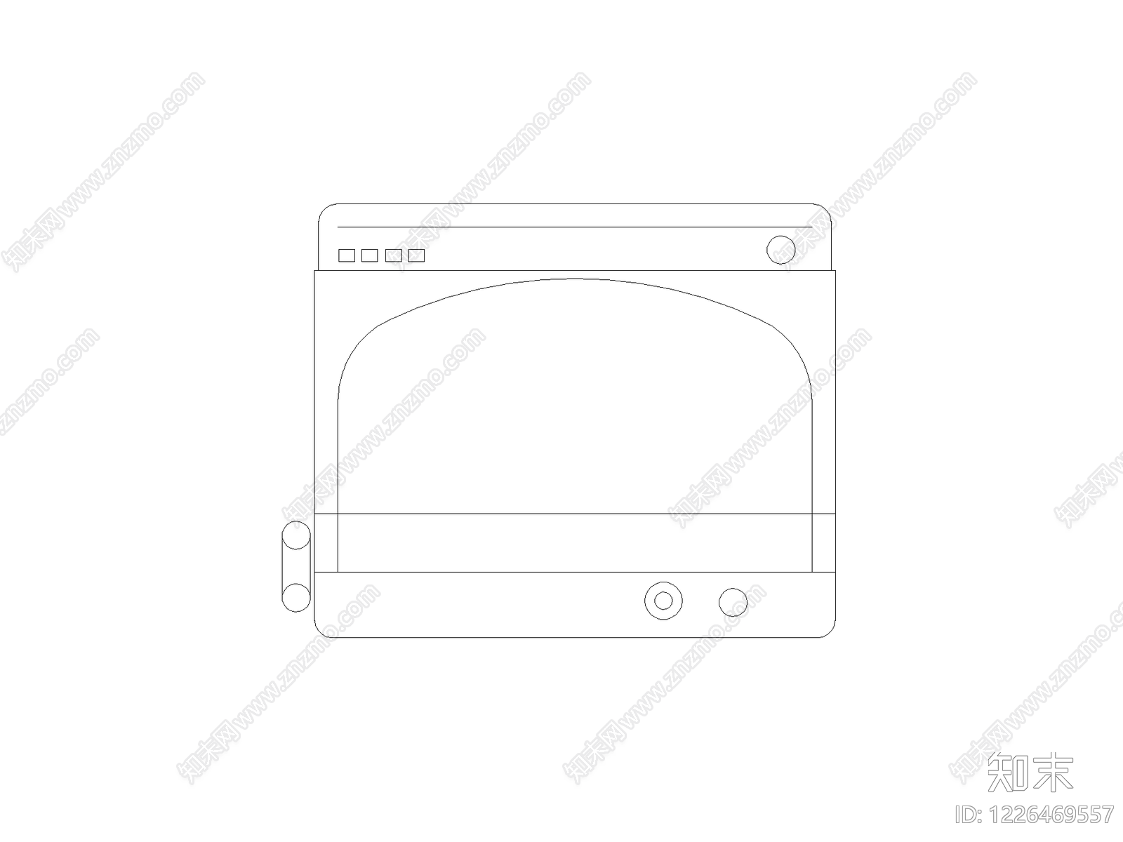 厨房设施cad施工图下载【ID:1226469557】
