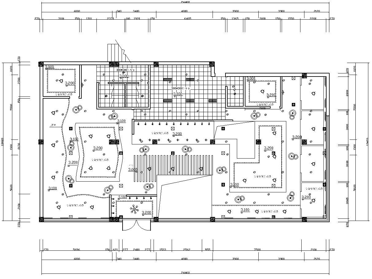 现代极简风格西餐厅装修全套CAD施工图（附效果图）施工图下载【ID:160423120】