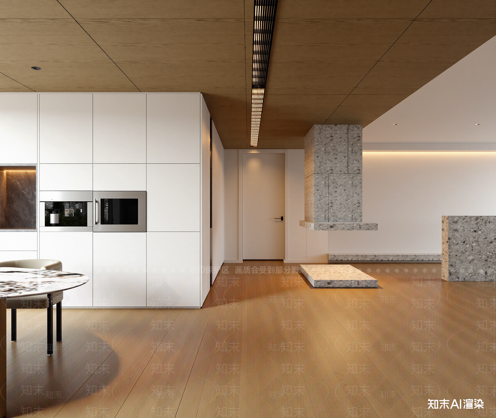 现代开放式厨房3D模型下载【ID:1214792512】