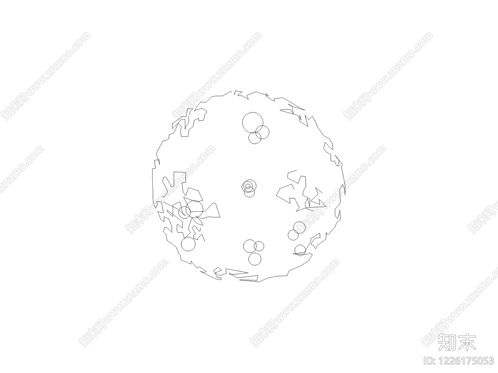 乔木种植CAD图纸