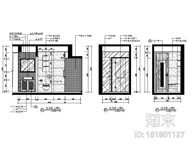 [广东]现代中式风格别墅设计CAD施工图（含效果图）cad施工图下载【ID:161801127】