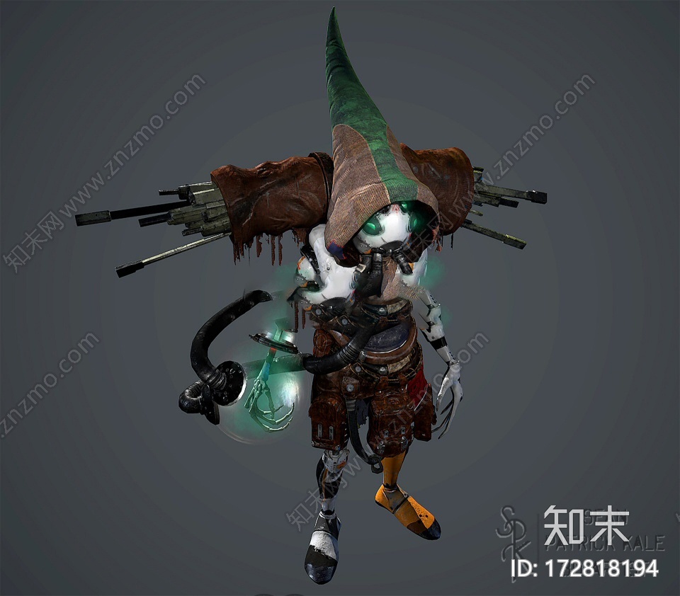 现代游戏恶魔人物CG模型下载【ID:172806167】