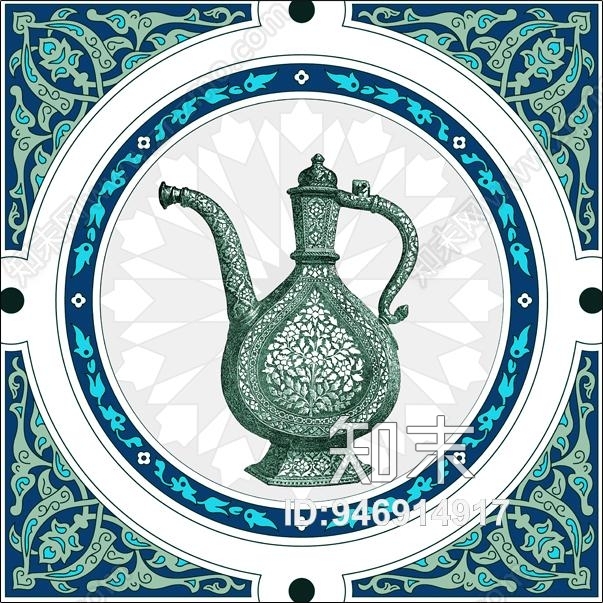 清真伊斯兰装饰画贴图下载【ID:946914917】