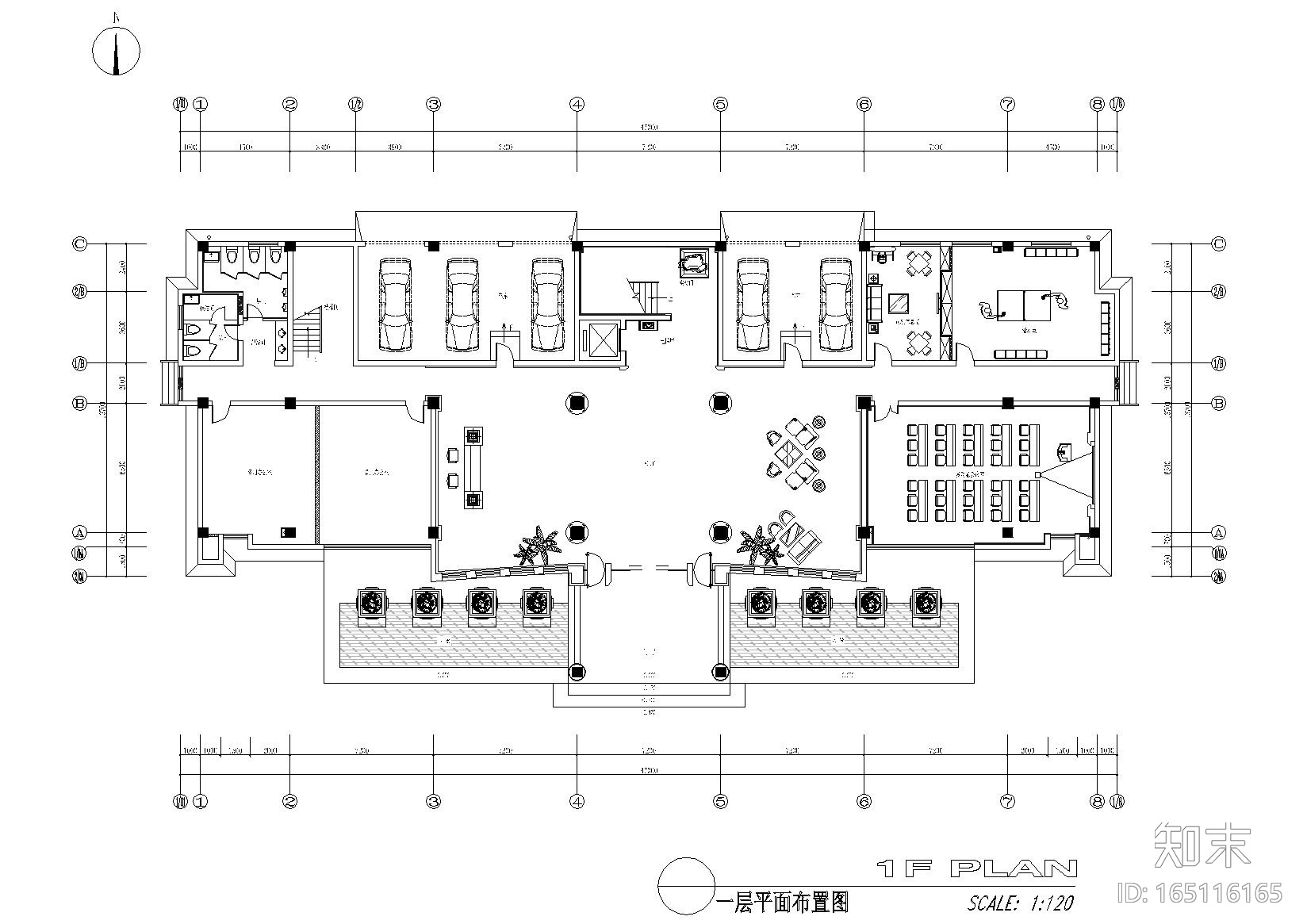 [苏州]澳华集团中式办公楼施工图+效果图cad施工图下载【ID:165116165】