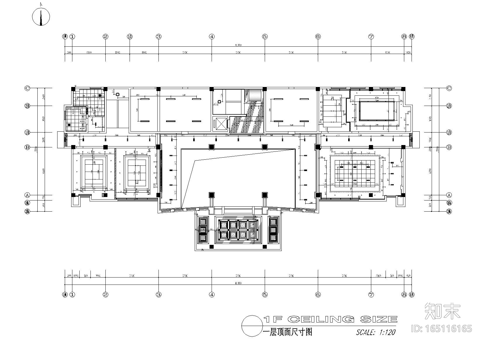 [苏州]澳华集团中式办公楼施工图+效果图cad施工图下载【ID:165116165】