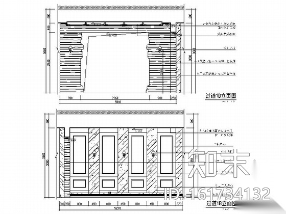 [浙江]某名品吊顶专卖店室内装修施工图（含效果）施工图下载【ID:161734132】