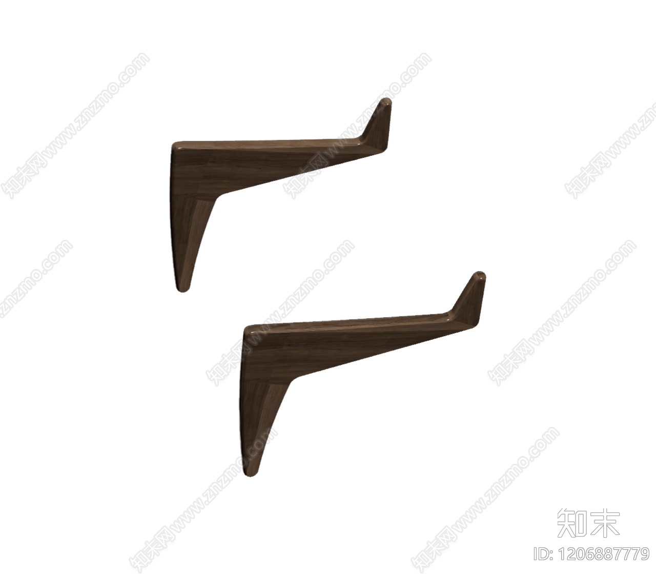 木质造型支架3D模型下载【ID:1206887779】