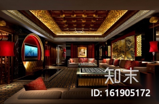 [成都]豪华经典酒店室内酒店装修图（含效果）施工图下载【ID:161905172】