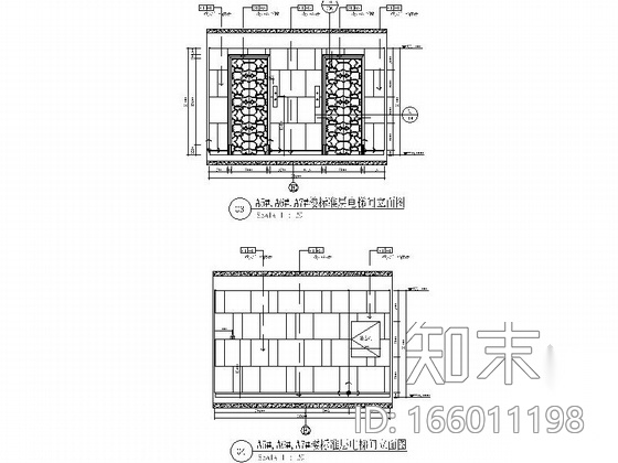 [山东]现代风格住宅楼室内公共部分装修施工图cad施工图下载【ID:166011198】