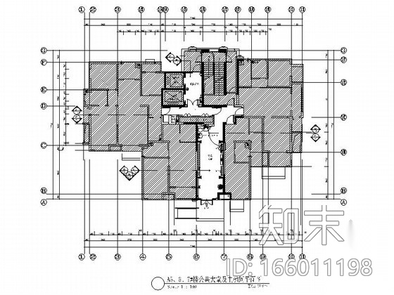 [山东]现代风格住宅楼室内公共部分装修施工图cad施工图下载【ID:166011198】