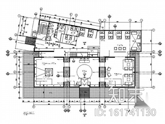 [北京]房产中介连锁公司现代简约办公室空间设计施工图施工图下载【ID:161741130】