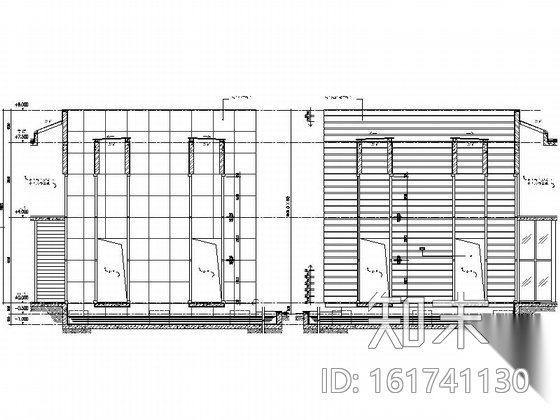 [北京]房产中介连锁公司现代简约办公室空间设计施工图cad施工图下载【ID:161741130】