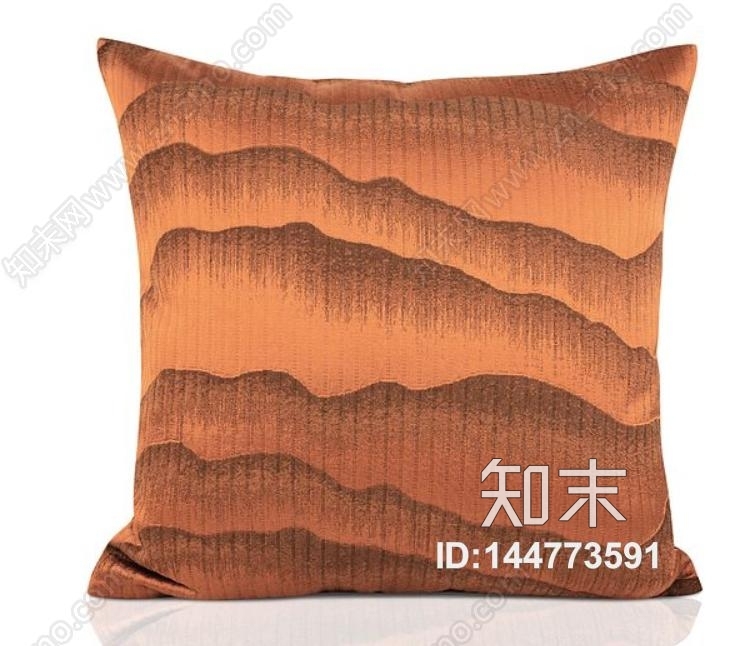 高清新中式山纹理抱枕贴图下载【ID:144773591】