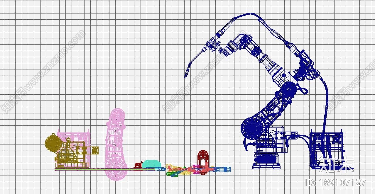 机械自动化机械装置喷射管臂工业设备流水线设备智能化螺丝CG模型下载【ID:169107127】