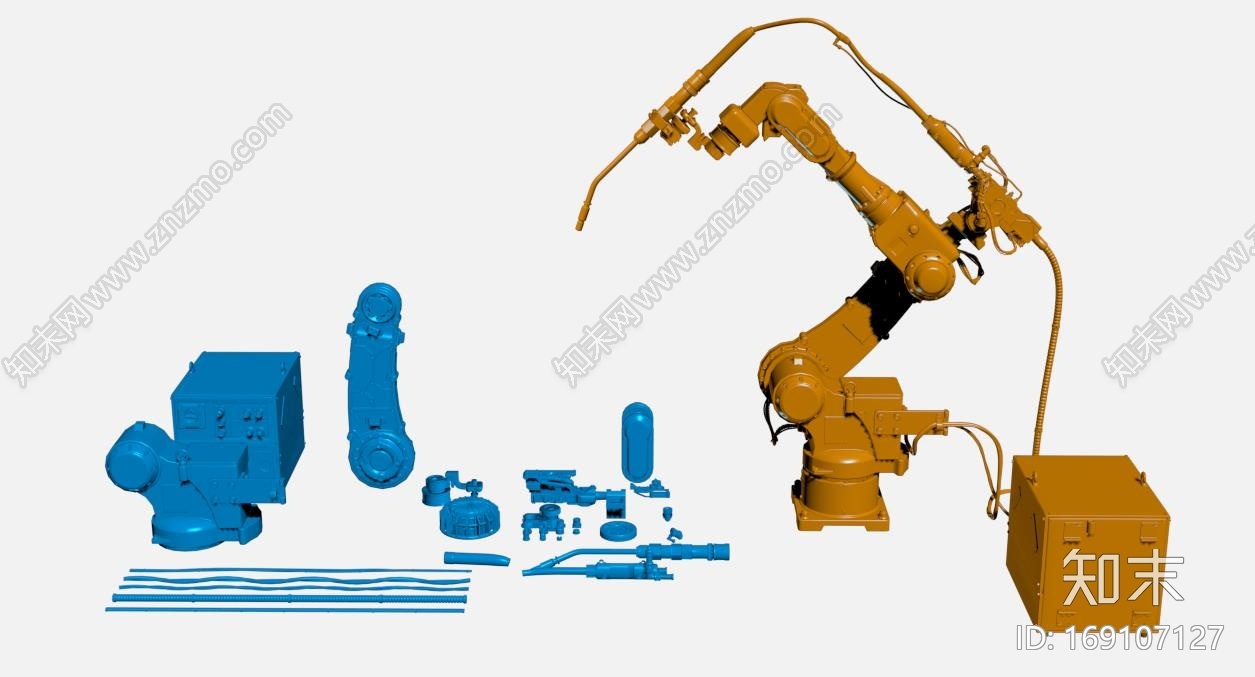 机械自动化机械装置喷射管臂工业设备流水线设备智能化螺丝CG模型下载【ID:169107127】
