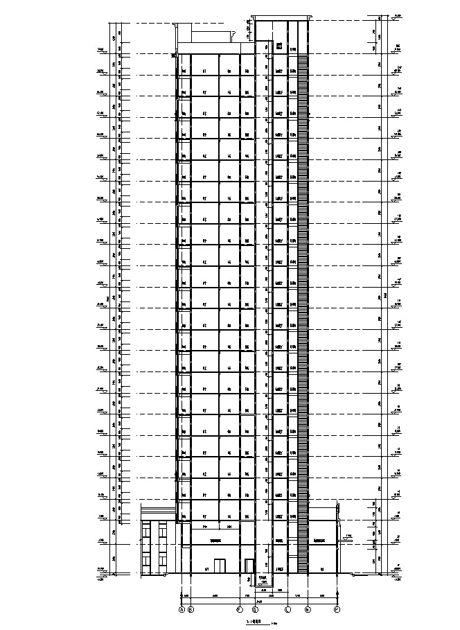 [合肥]高层框架结构住宅及商业建筑施工图（含多栋及水...cad施工图下载【ID:149562191】