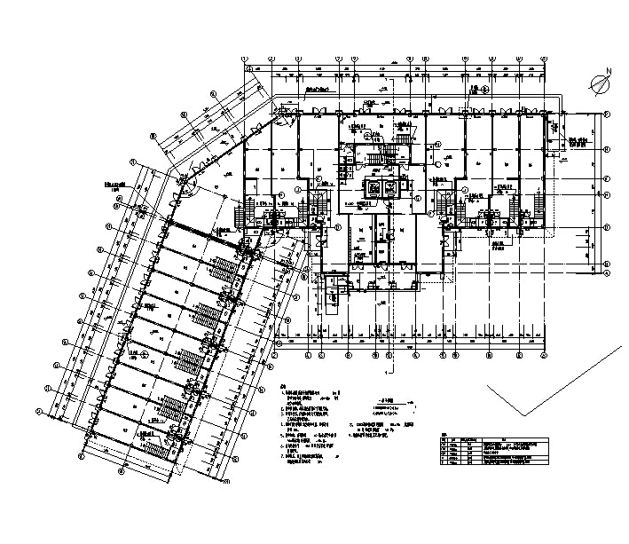 [合肥]高层框架结构住宅及商业建筑施工图（含多栋及水...cad施工图下载【ID:149562191】