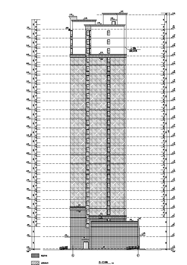 [合肥]高层框架结构住宅及商业建筑施工图（含多栋及水...cad施工图下载【ID:149562191】