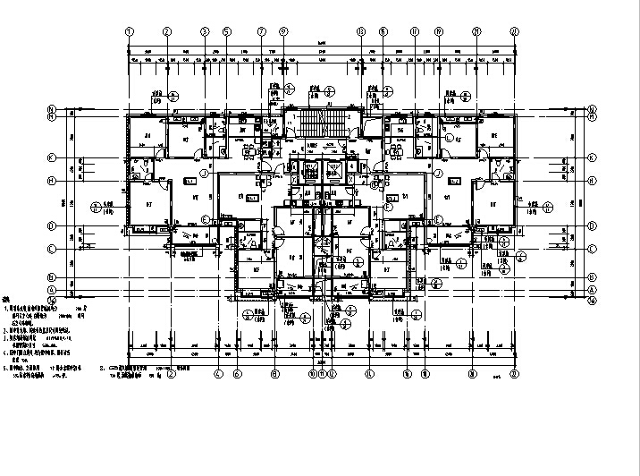 [合肥]高层框架结构住宅及商业建筑施工图（含多栋及水...cad施工图下载【ID:149562191】