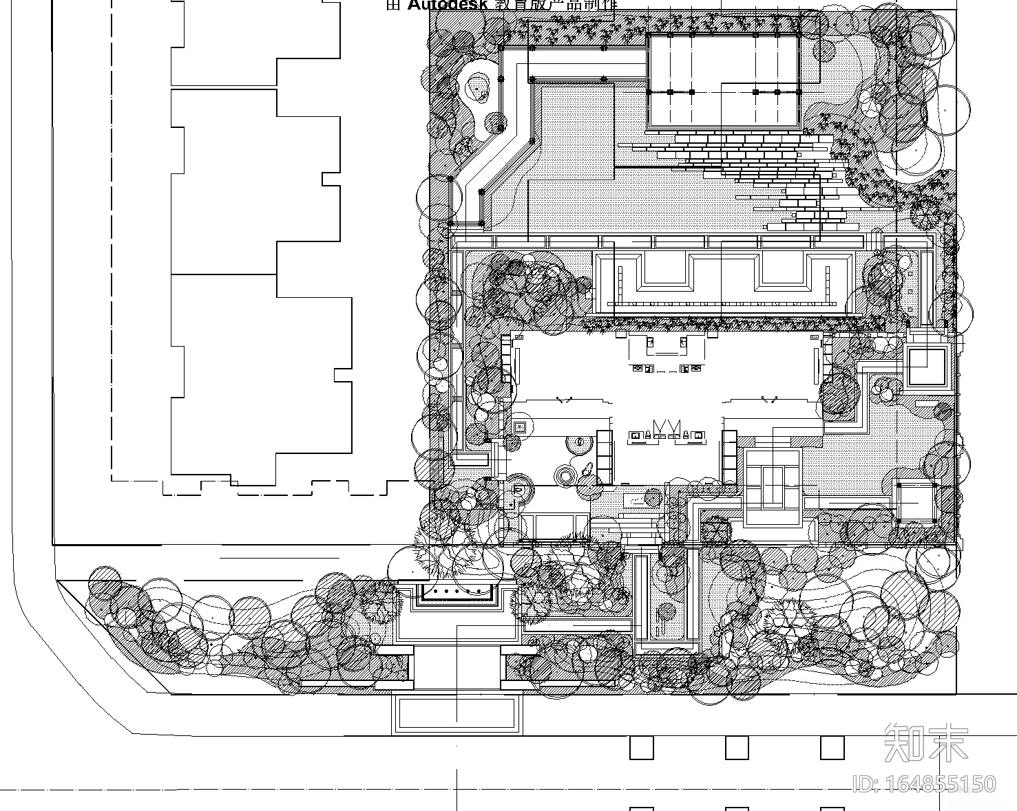 [四川]新中式新亚洲雍锦王府植物CAD施工图施工图下载【ID:164855150】