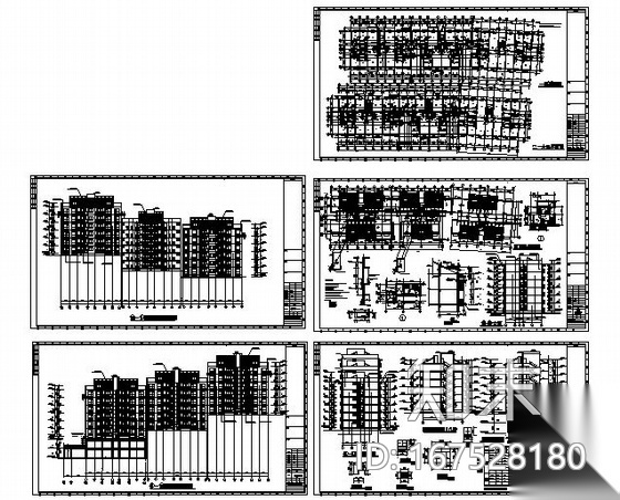 [重庆市]某农转非安置房工程建筑施工图cad施工图下载【ID:167528180】