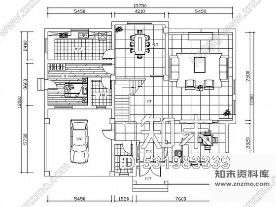 施工图某现代中式设计三层别墅装修图含效果预算cad施工图下载【ID:531983339】