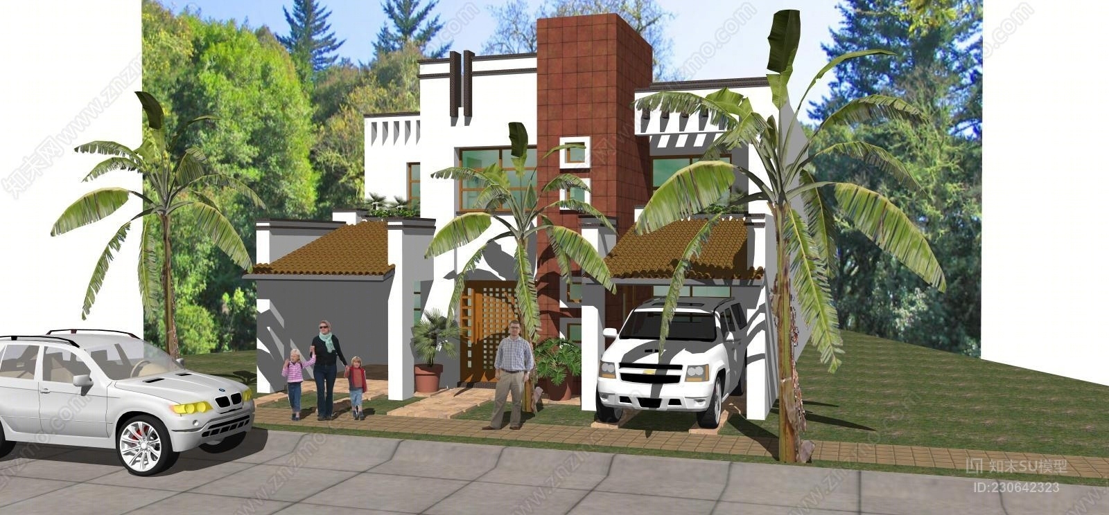 农村自建房SU模型下载【ID:230642323】