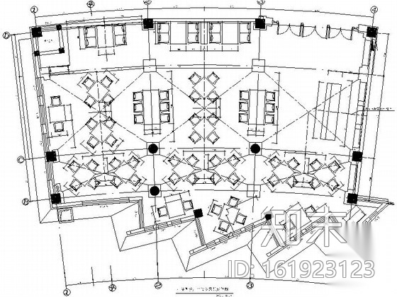 [厦门]奢华典雅五星级酒店餐厅装修施工图（含效果）cad施工图下载【ID:161923123】