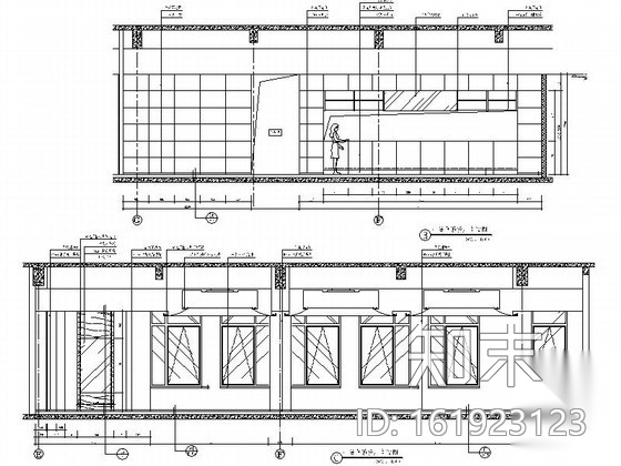 [厦门]奢华典雅五星级酒店餐厅装修施工图（含效果）cad施工图下载【ID:161923123】