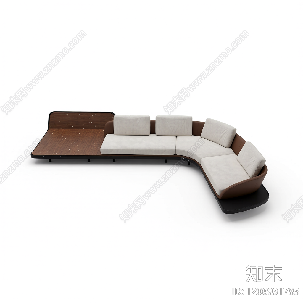 L型现代沙发3D模型下载【ID:1206931785】
