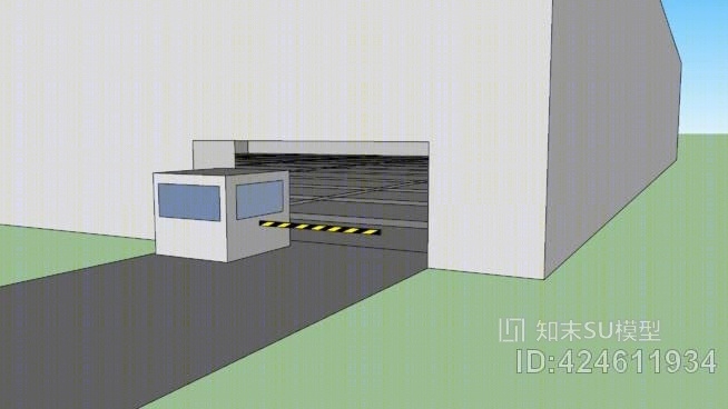 停车场SU模型下载【ID:424611934】