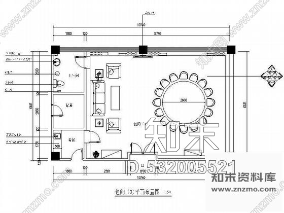 施工图星级酒店餐包设计装修图cad施工图下载【ID:532005521】